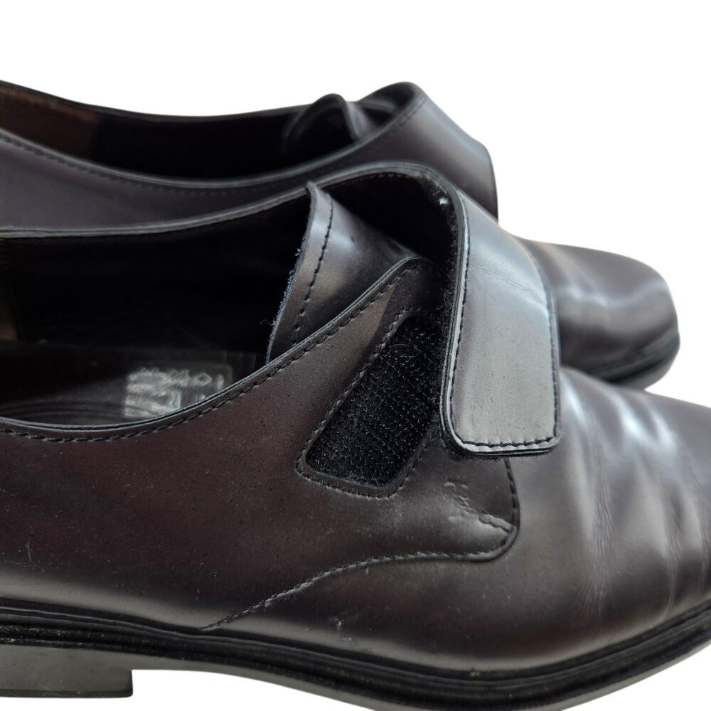 Tod's Shoes Womens 39 9 Single Monk Strap Dark Metallic Pewter Leather Luxury - Picture 4 of 12